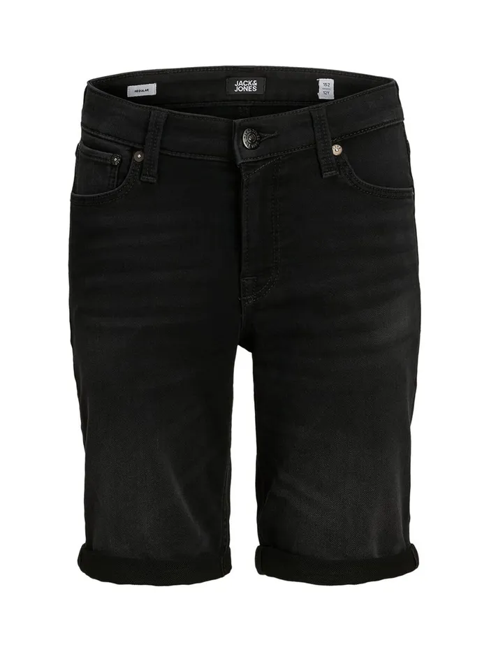 Shirts JACK and JONES Junior BOYS INDIGO KNIT DENIM SHORTS Black Black Denim Casaul