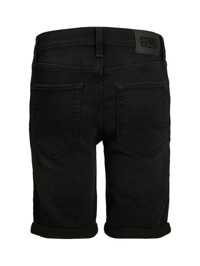 Shirts JACK and JONES Junior BOYS INDIGO KNIT DENIM SHORTS Black Black Denim Casaul