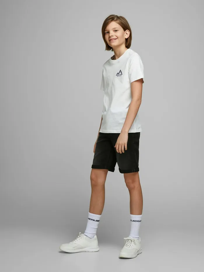 Shirts JACK and JONES Junior BOYS INDIGO KNIT DENIM SHORTS Black Black Denim Casaul