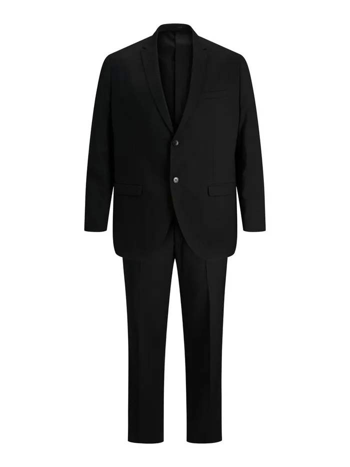 Shirts JACK and JONES Mens 2PIECE PLUS SIZE SUIT Black Black Casaul