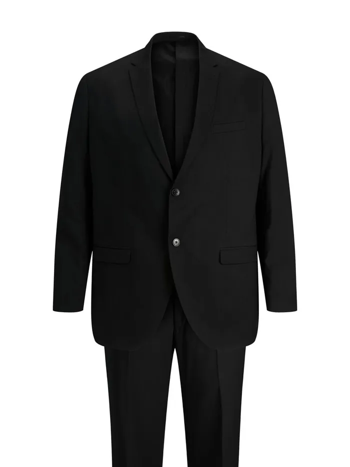 Shirts JACK and JONES Mens 2PIECE PLUS SIZE SUIT Black Black Casaul
