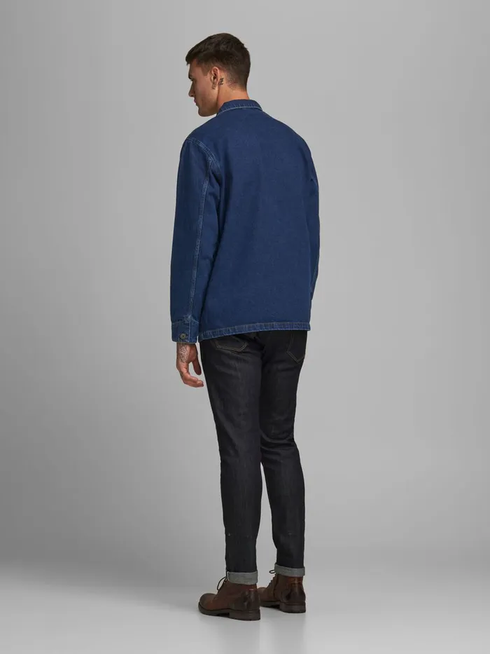 Shirts JACK and JONES Mens OVERSHIRT DENIM JACKET Blue Blue Denim Online
