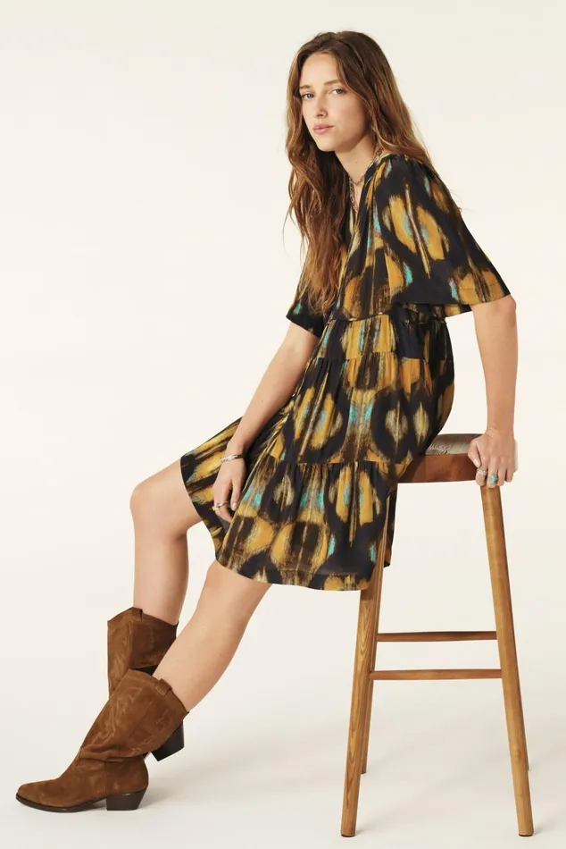 Short Dress Tibyle Blue Women Baandsh Dresses