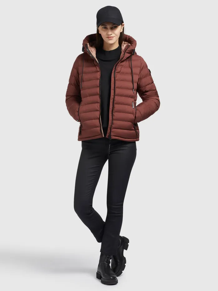 Short Jackets KHUJO Women Jacke LOVINA3 MATT Dunkelrot Dunkelrot