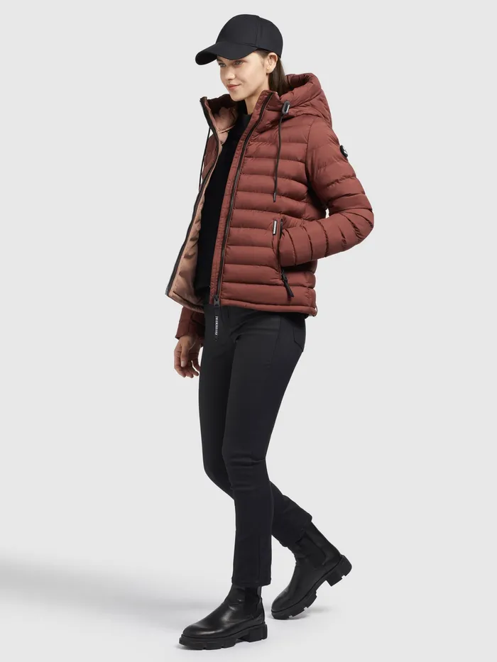 Short Jackets KHUJO Women Jacke LOVINA3 MATT Dunkelrot Dunkelrot