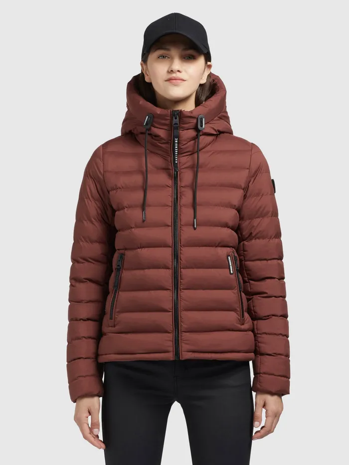 Short Jackets KHUJO Women Jacke LOVINA3 MATT Dunkelrot Dunkelrot