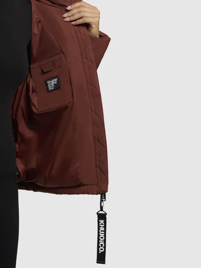 Short Jackets Women Jacke SUME Dunkelrot Dunkelrot KHUJO