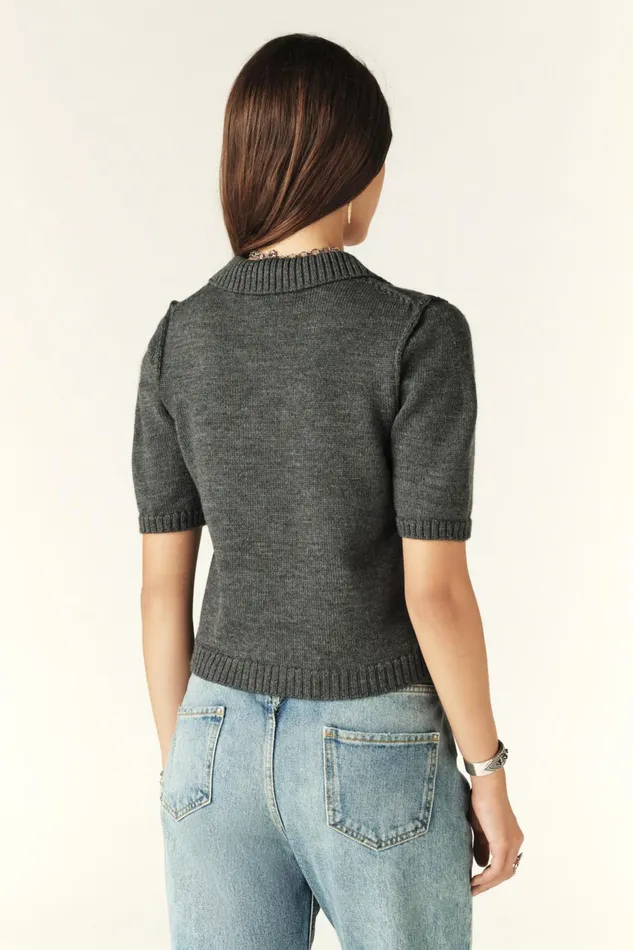 Short Polo Tylak Brown Women Baandsh Sweaters and Cardigans