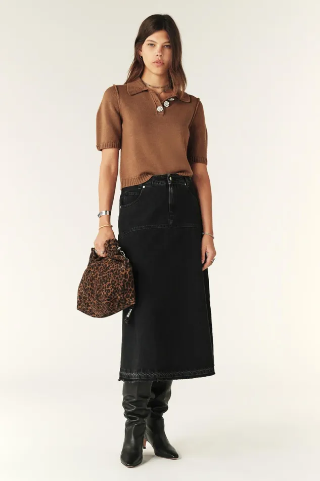 Short Polo Tylak Brown Women Baandsh Sweaters and Cardigans