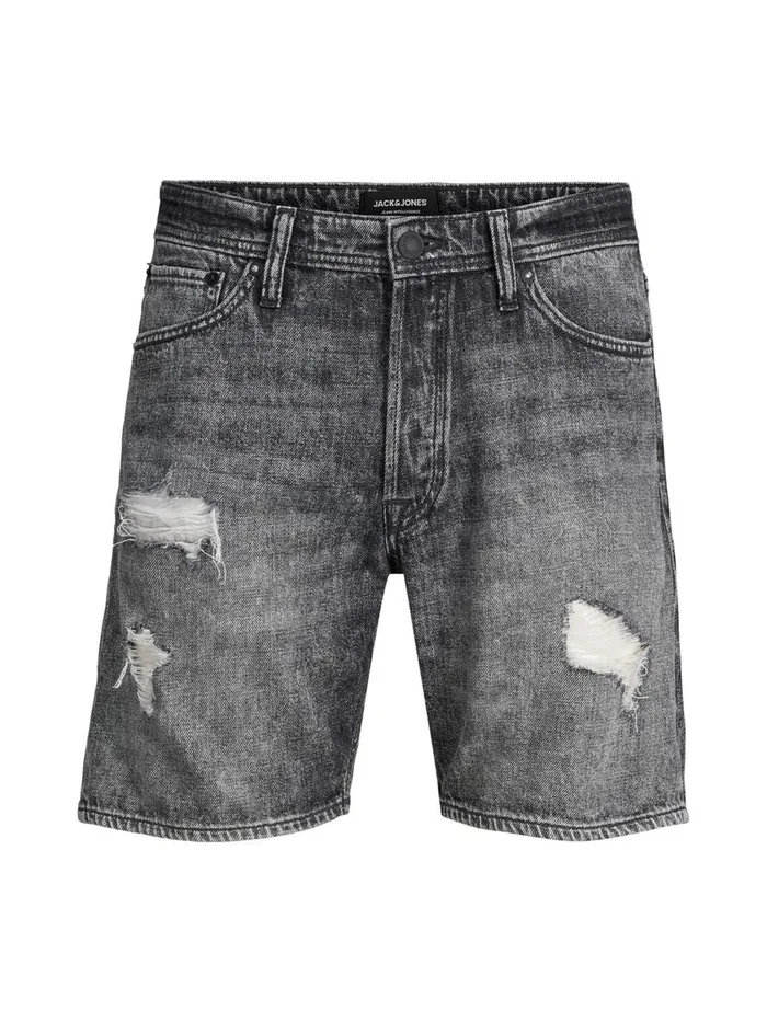 Shorts JACK and JONES Mens CHRIS ORIGINAL AM 243 DENIM SHORTS Grey Black Denim Cheap On Sale