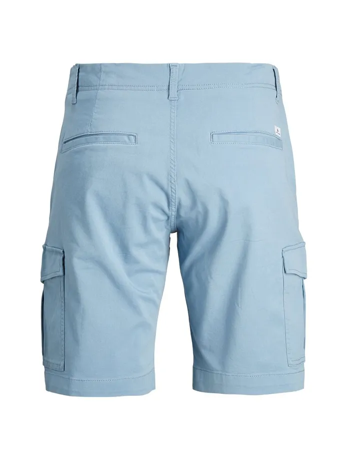 Shorts JACK and JONES Mens JOE AKM CARGO SHORTS Blue Faded Denim Near Me