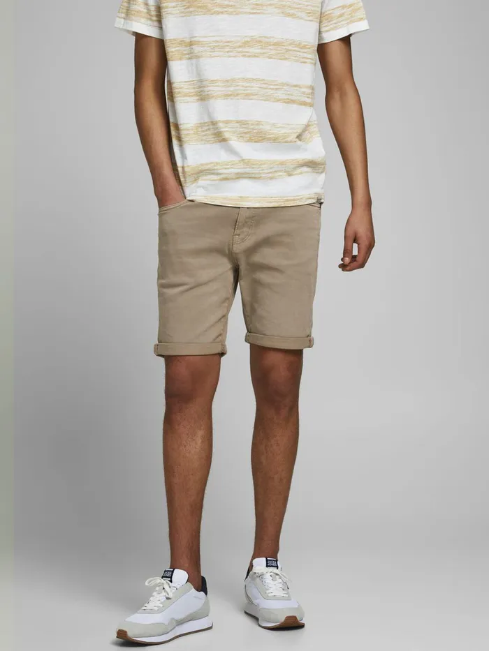 Shorts JACK and JONES Mens RICK ICON AMA DENIM SHORTS Beige Crockery On Sale