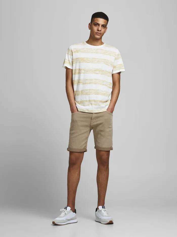 Shorts JACK and JONES Mens RICK ICON AMA DENIM SHORTS Beige Crockery On Sale