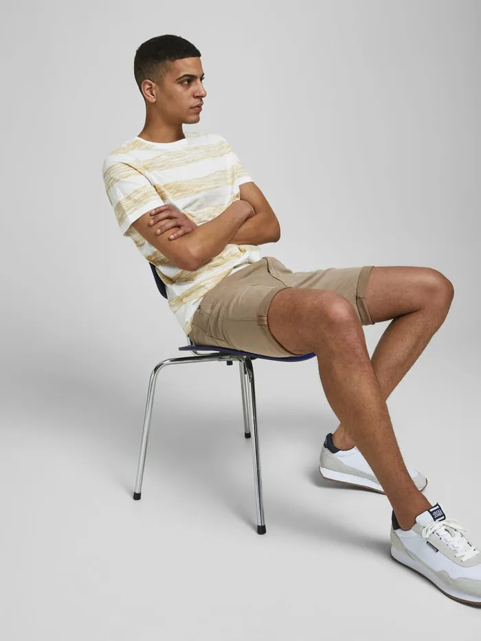 Shorts JACK and JONES Mens RICK ICON AMA DENIM SHORTS Beige Crockery On Sale