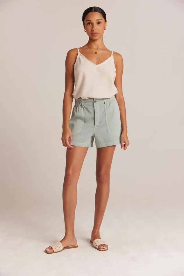 Shorts Women Bella Dahl Callie Ruffle Short 8211 Oasis Green Shorts Women Bella Dahl Callie Ruffle Short 8211 Oasis Green