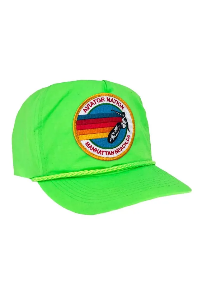 Signature Manhattan Beach Vintage Nylon Trucker Hat WomenMen Aviator Nation Trucker Hats