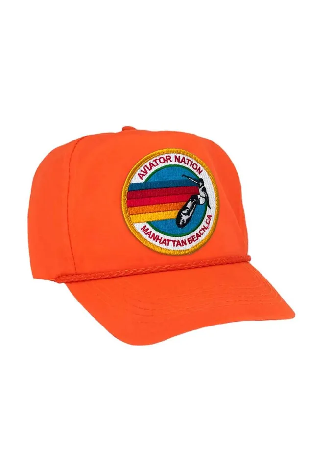 Signature Manhattan Beach Vintage Nylon Trucker Hat WomenMen Aviator Nation Trucker Hats