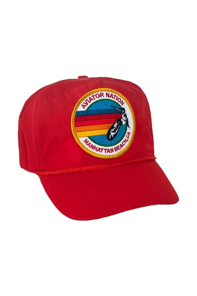 Signature Manhattan Beach Vintage Nylon Trucker Hat WomenMen Aviator Nation Trucker Hats