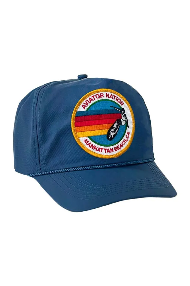 Signature Manhattan Beach Vintage Nylon Trucker Hat WomenMen Aviator Nation Trucker Hats