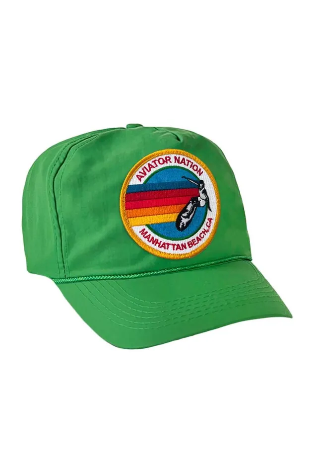 Signature Manhattan Beach Vintage Nylon Trucker Hat WomenMen Aviator Nation Trucker Hats