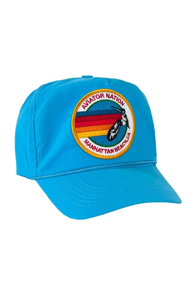 Signature Manhattan Beach Vintage Nylon Trucker Hat WomenMen Aviator Nation Trucker Hats