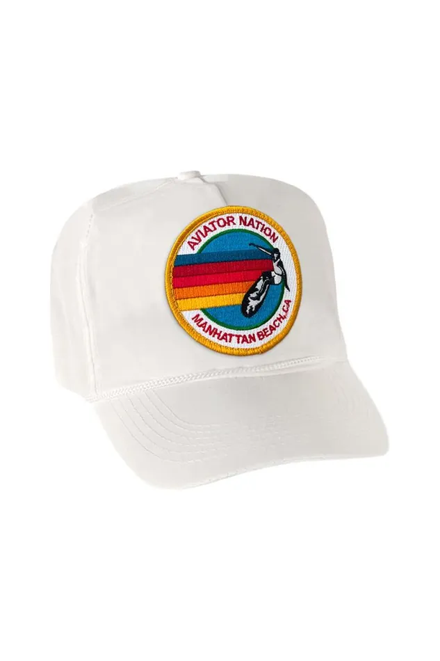 Signature Manhattan Beach Vintage Nylon Trucker Hat WomenMen Aviator Nation Trucker Hats