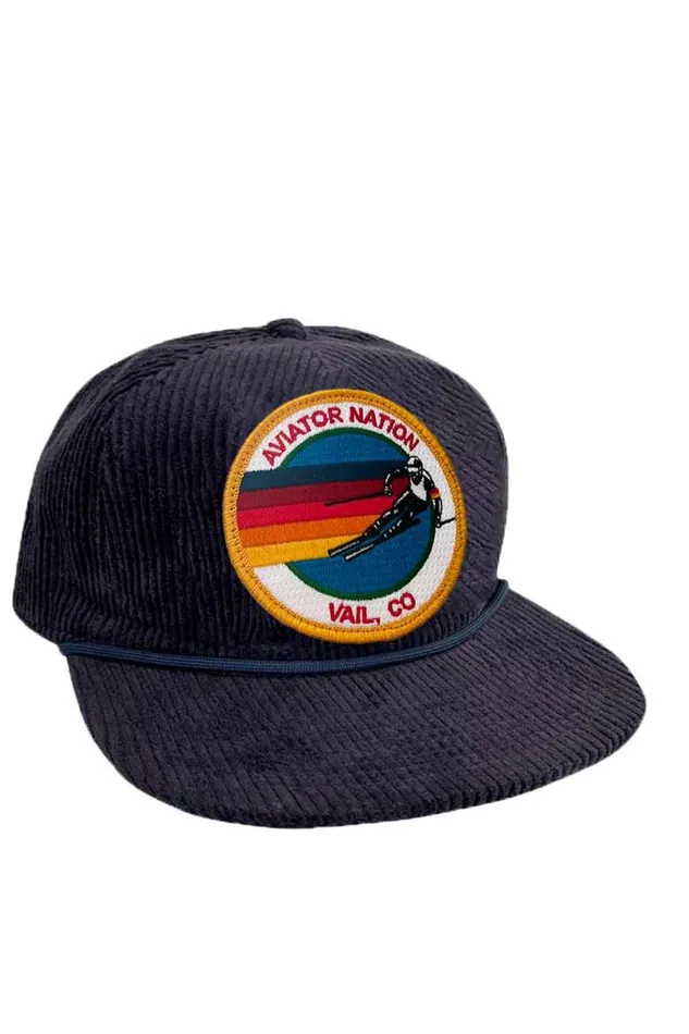 Signature Vail Vintage Corduroy Trucker WomenMen Aviator Nation Trucker Hats
