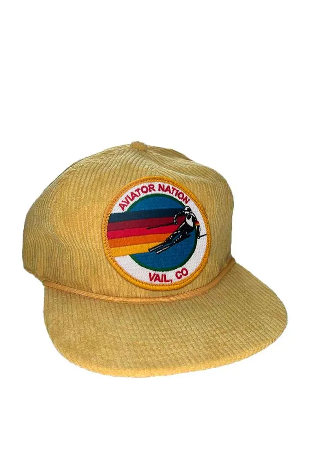 Signature Vail Vintage Corduroy Trucker WomenMen Aviator Nation Trucker Hats