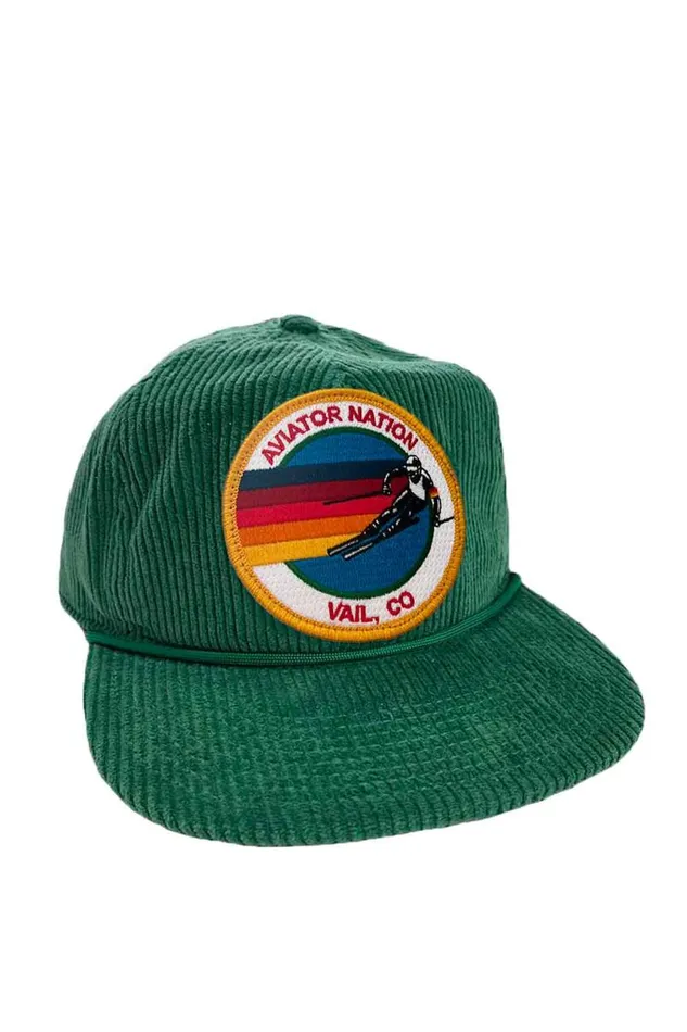 Signature Vail Vintage Corduroy Trucker WomenMen Aviator Nation Trucker Hats