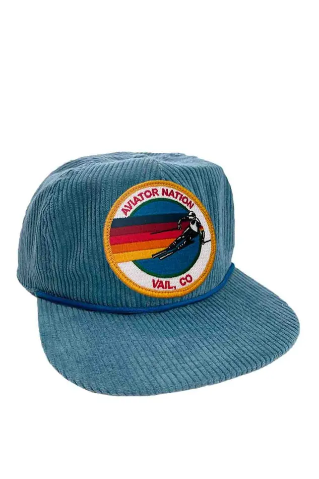 Signature Vail Vintage Corduroy Trucker WomenMen Aviator Nation Trucker Hats