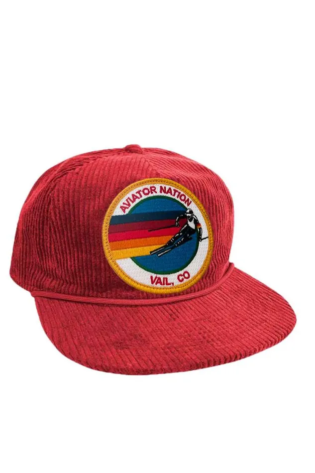 Signature Vail Vintage Corduroy Trucker WomenMen Aviator Nation Trucker Hats
