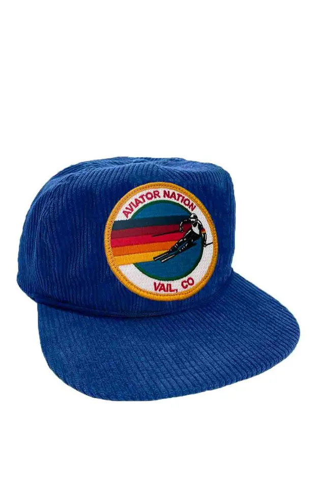 Signature Vail Vintage Corduroy Trucker WomenMen Aviator Nation Trucker Hats