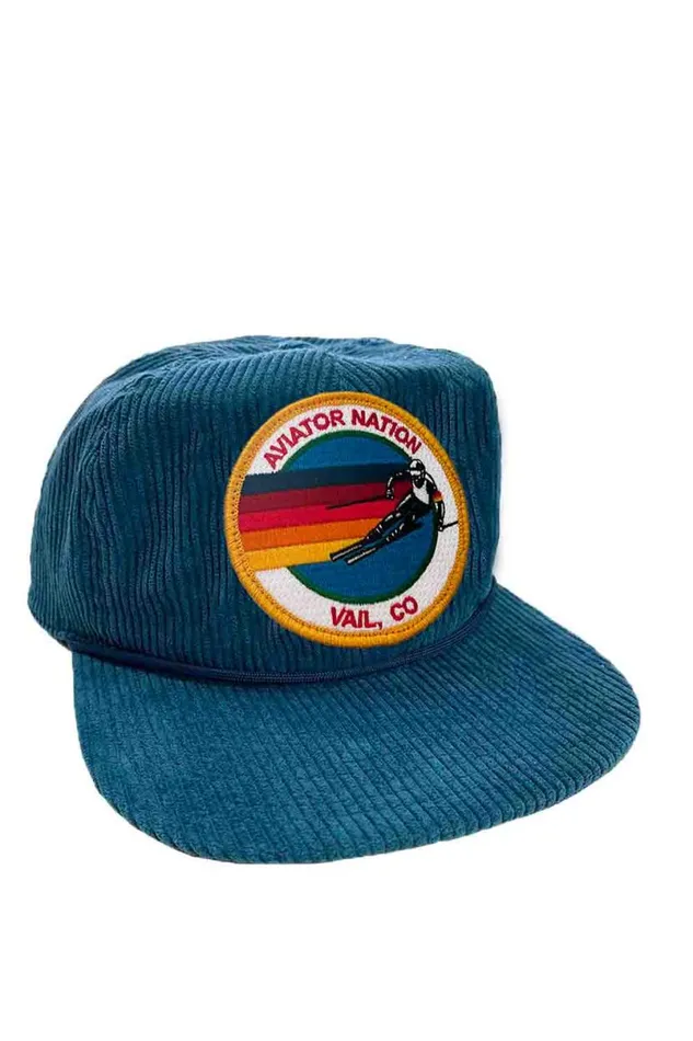 Signature Vail Vintage Corduroy Trucker WomenMen Aviator Nation Trucker Hats