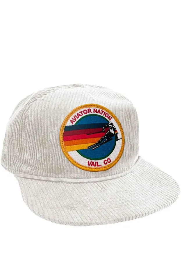 Signature Vail Vintage Corduroy Trucker WomenMen Aviator Nation Trucker Hats