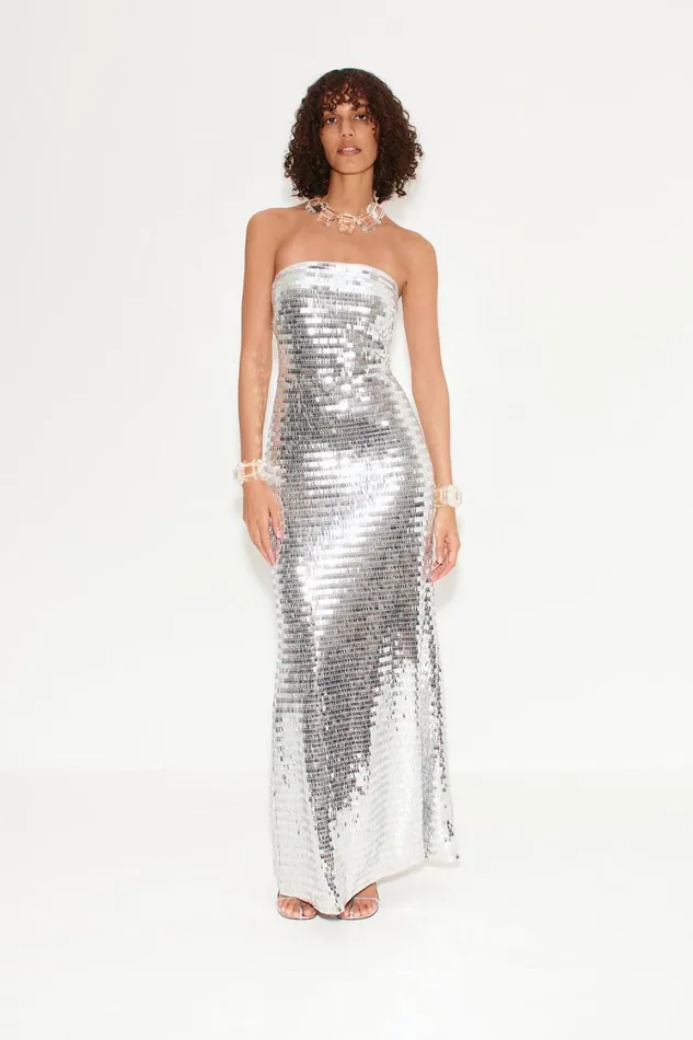 Simon Miller Dresses Women Sculpty Strapless Sequin Dress