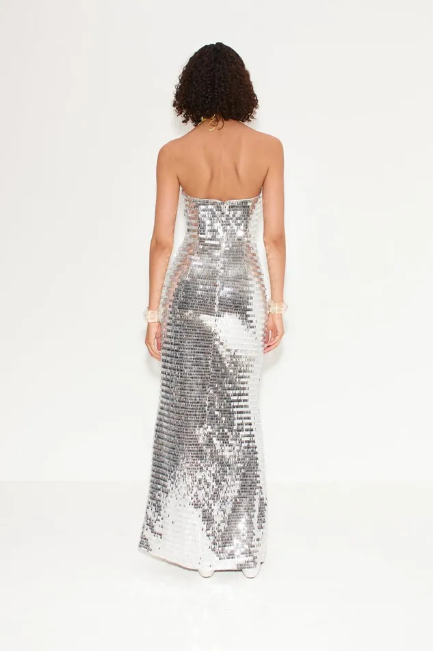 Simon Miller Dresses Women Sculpty Strapless Sequin Dress