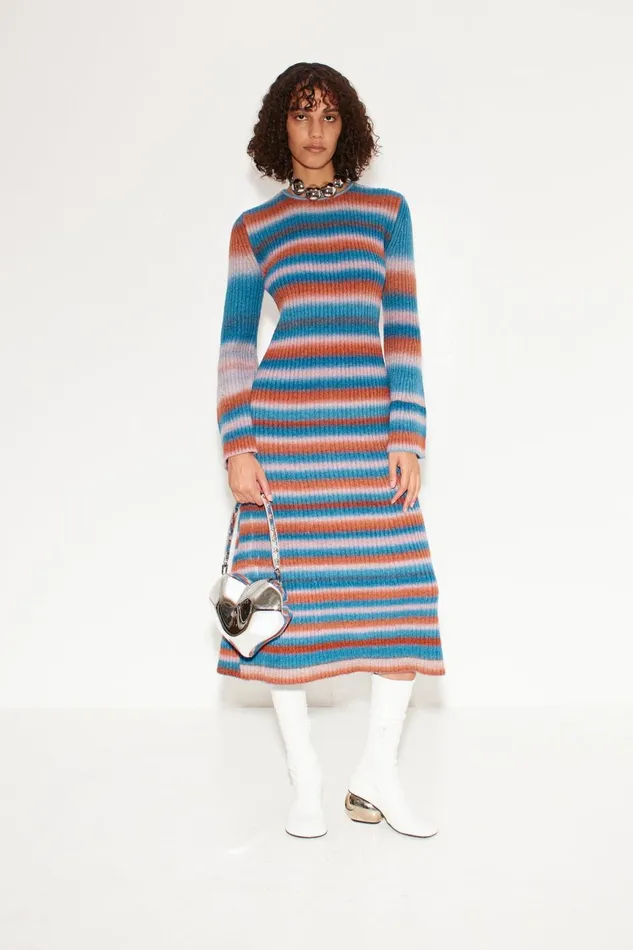 Simon Miller Knitwear Women Axon Knit Dress In Matisse Blue Multi