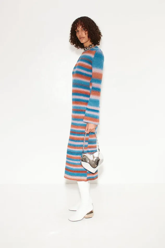 Simon Miller Knitwear Women Axon Knit Dress In Matisse Blue Multi
