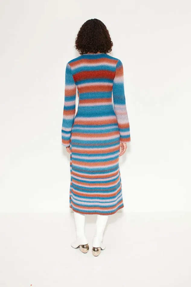 Simon Miller Knitwear Women Axon Knit Dress In Matisse Blue Multi