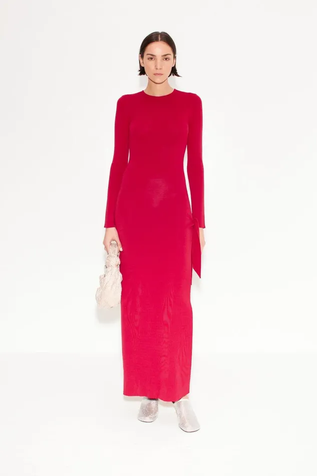 Simon Miller Knitwear Women Knits By Long Sleeve Junjo Dress In Sangria