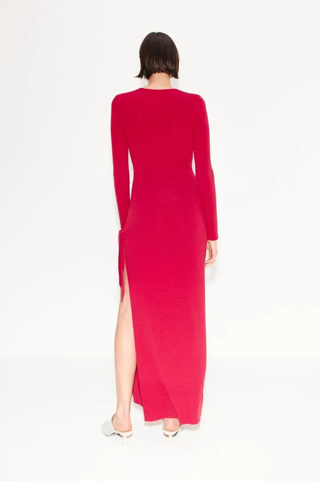 Simon Miller Knitwear Women Knits By Long Sleeve Junjo Dress In Sangria
