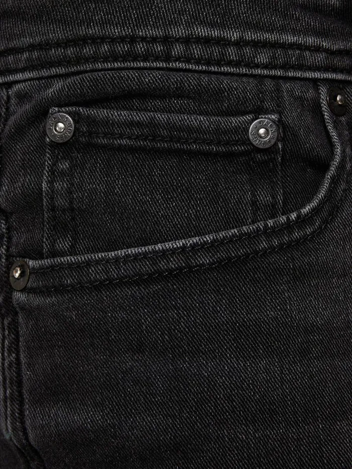 Skinny Jeans JACK and JONES Mens LIAM ORIGINAL AM 034 SKINNY FIT JEANS Black Black Denim