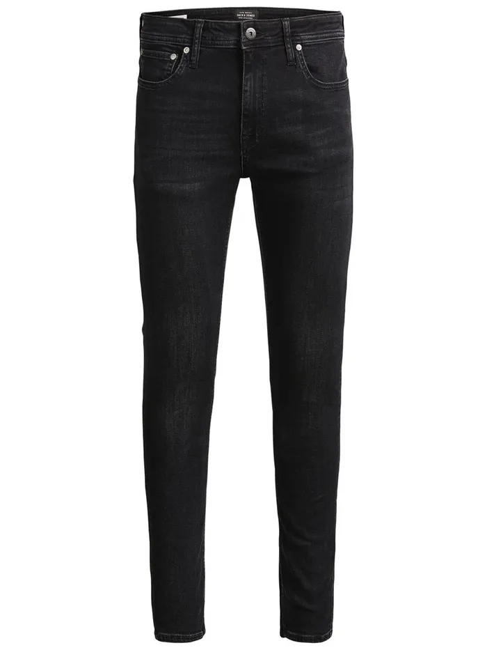 Skinny Jeans JACK and JONES Mens LIAM ORIGINAL AM 034 SKINNY FIT JEANS Black Black Denim