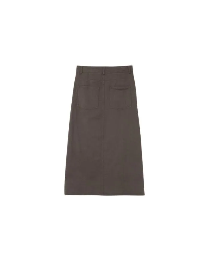 SKIRT KAKI MAUREEN Shop Grace and Mila Midi Skirts