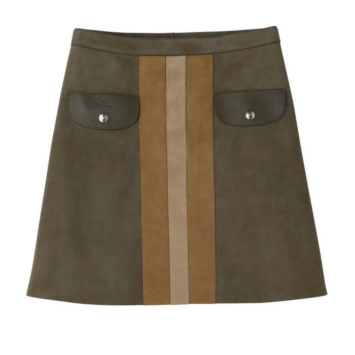 Skirt Khaki Women Dresses and Skirts Longchamp