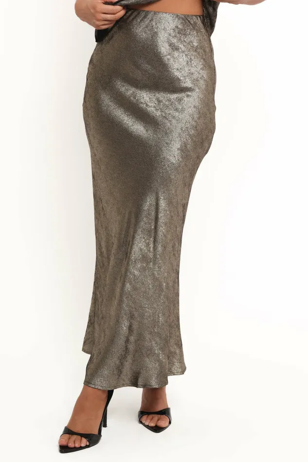 Skirts Lizzie Midi Skirt Dark Bronze Petal and Pup Women
