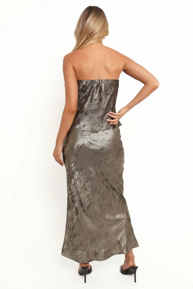 Skirts Lizzie Midi Skirt Dark Bronze Petal and Pup Women