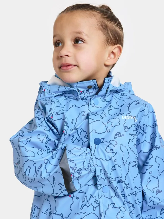 Slaskeman Kids039 Set Galon Grundsund Outlineblue Kids Didriksons Unlined Rain Set