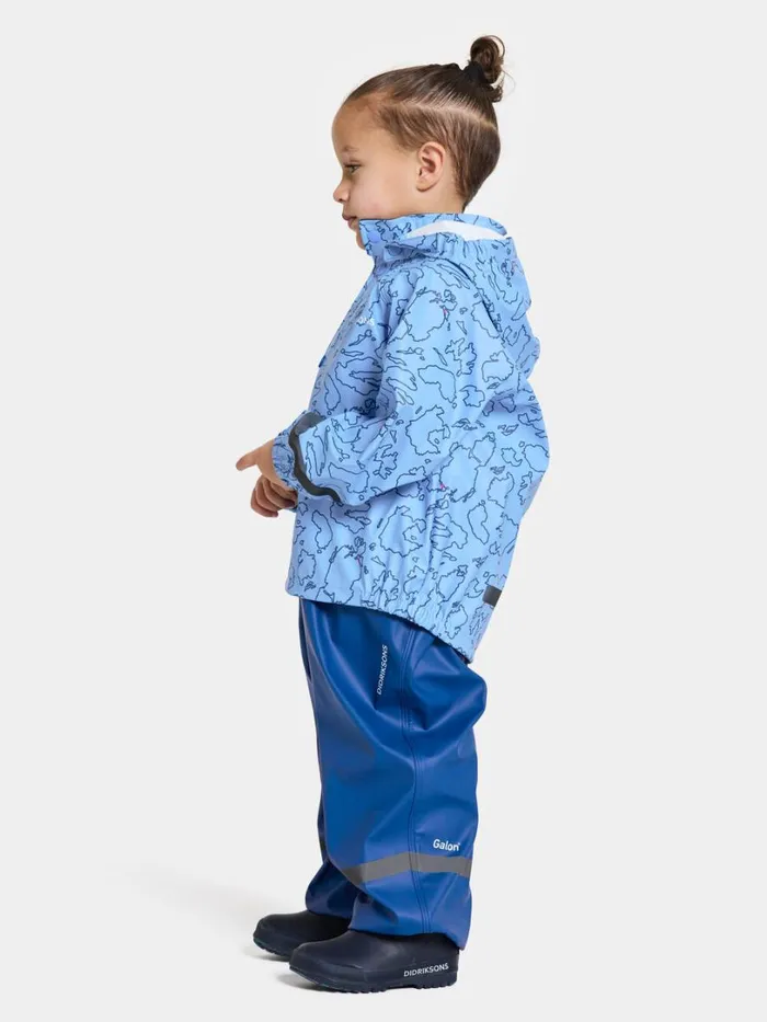 Slaskeman Kids039 Set Galon Grundsund Outlineblue Kids Didriksons Unlined Rain Set