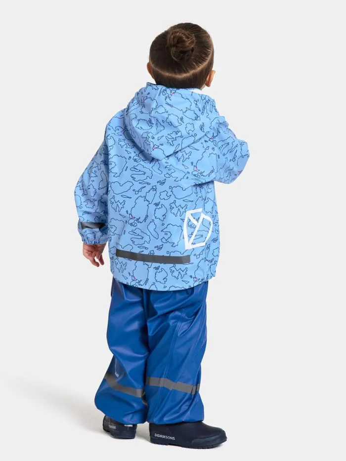 Slaskeman Kids039 Set Galon Grundsund Outlineblue Kids Didriksons Unlined Rain Set